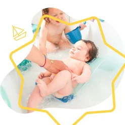 Badabulle Hamac de bain ergonomique Bleu