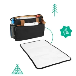 Badabulle Organisateur de poussette Easy Travel Noir