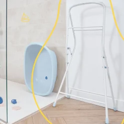 Badabulle Pied avec tuyau pour baignoire baleine Gris