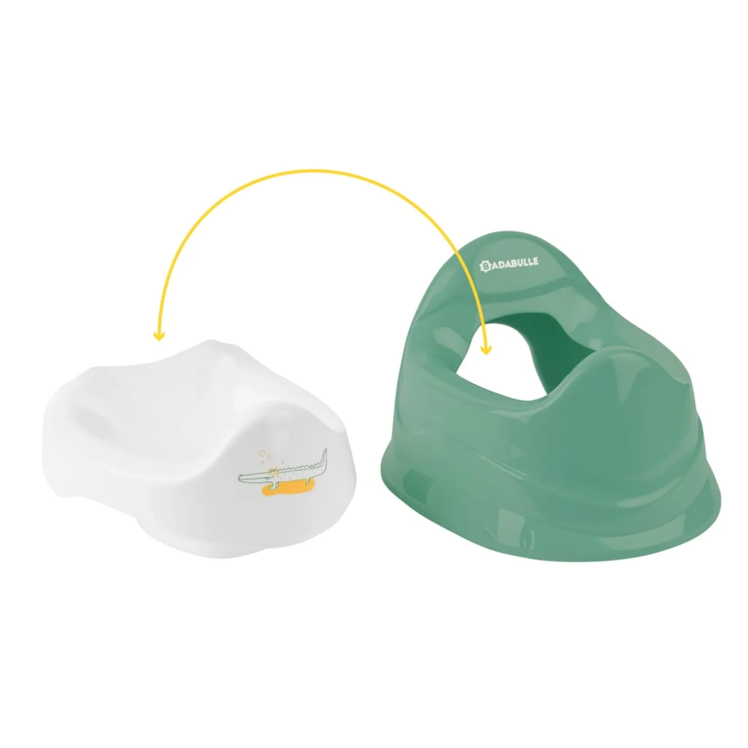 Badabulle Pot d'apprentissage avec Cuvette Amovible Vert