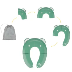 Badabulle                    Réducteur de toilette pliable    Vert