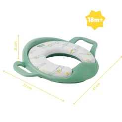 Badabulle Réducteur de Toilette Avec Poignées Vert