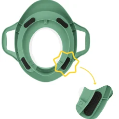 Badabulle Réducteur de Toilette Avec Poignées Vert