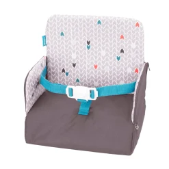 Badabulle Réhausseur Yummy nomade 2 en 1 Gris/Bleu