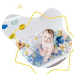 Badabulle 10 Splash rigolo avec sac Multicolore