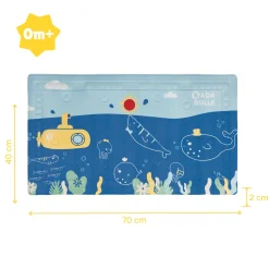 Badabulle                    Tapis de bain témoin de température    bleu