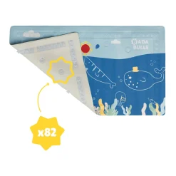 Badabulle                    Tapis de bain témoin de température    bleu