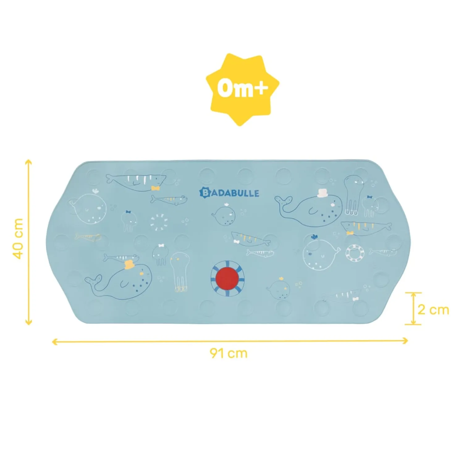 Badabulle Tapis de bain XXL Bleu
