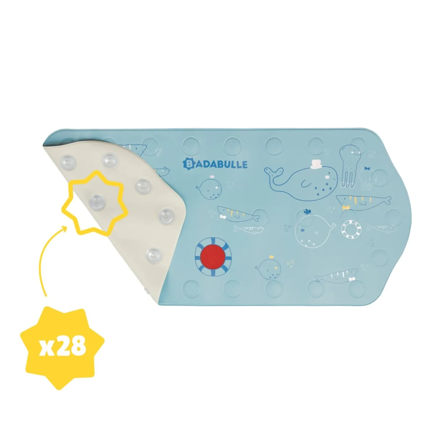 Badabulle Tapis de bain XXL Bleu