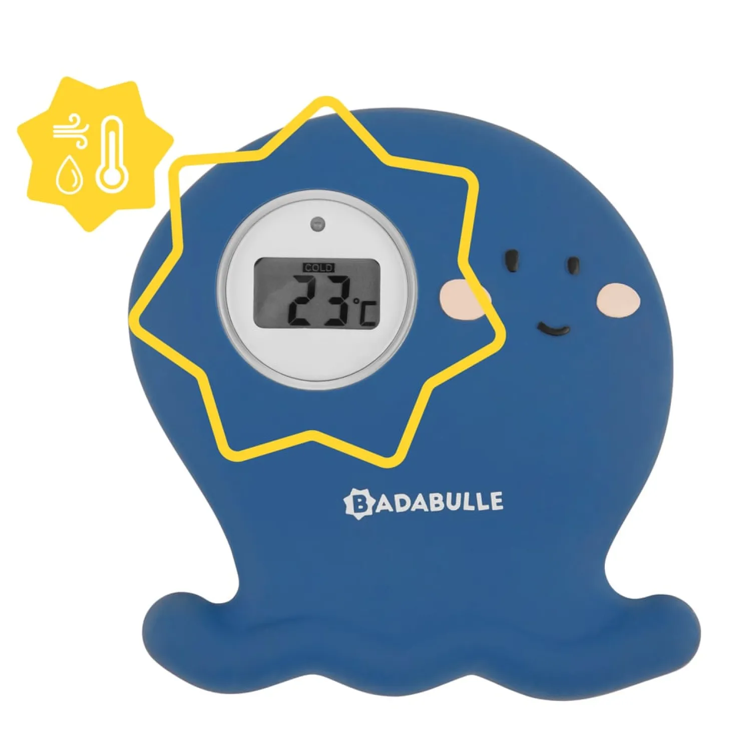 Badabulle Thermomètre de bain digital Bleu