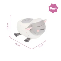 Badabulle Veilleuse mouton peluche Blanc