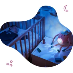Badabulle                    Veilleuse peluche Barnabe    Rose