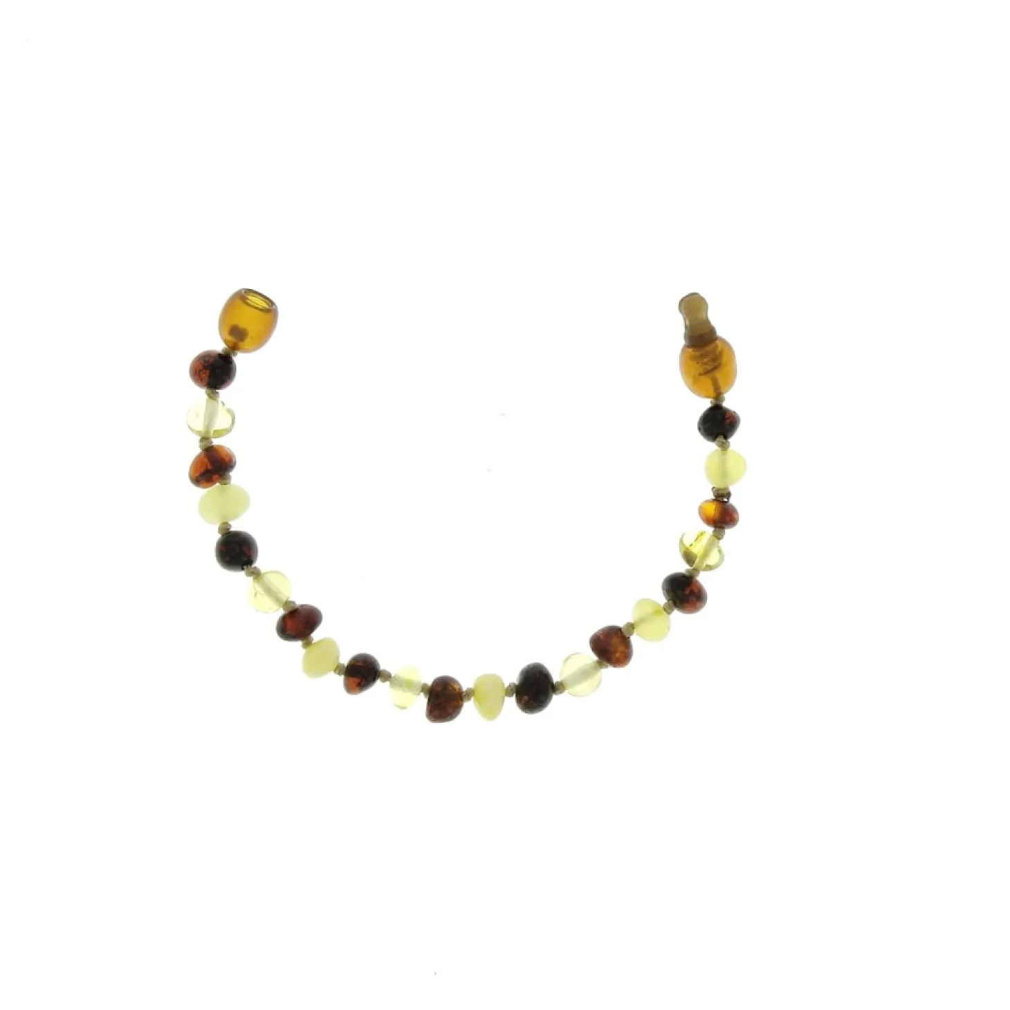 BalticWay Bracelet enfant en ambre Baltique - forme baroque Mix 13 cm