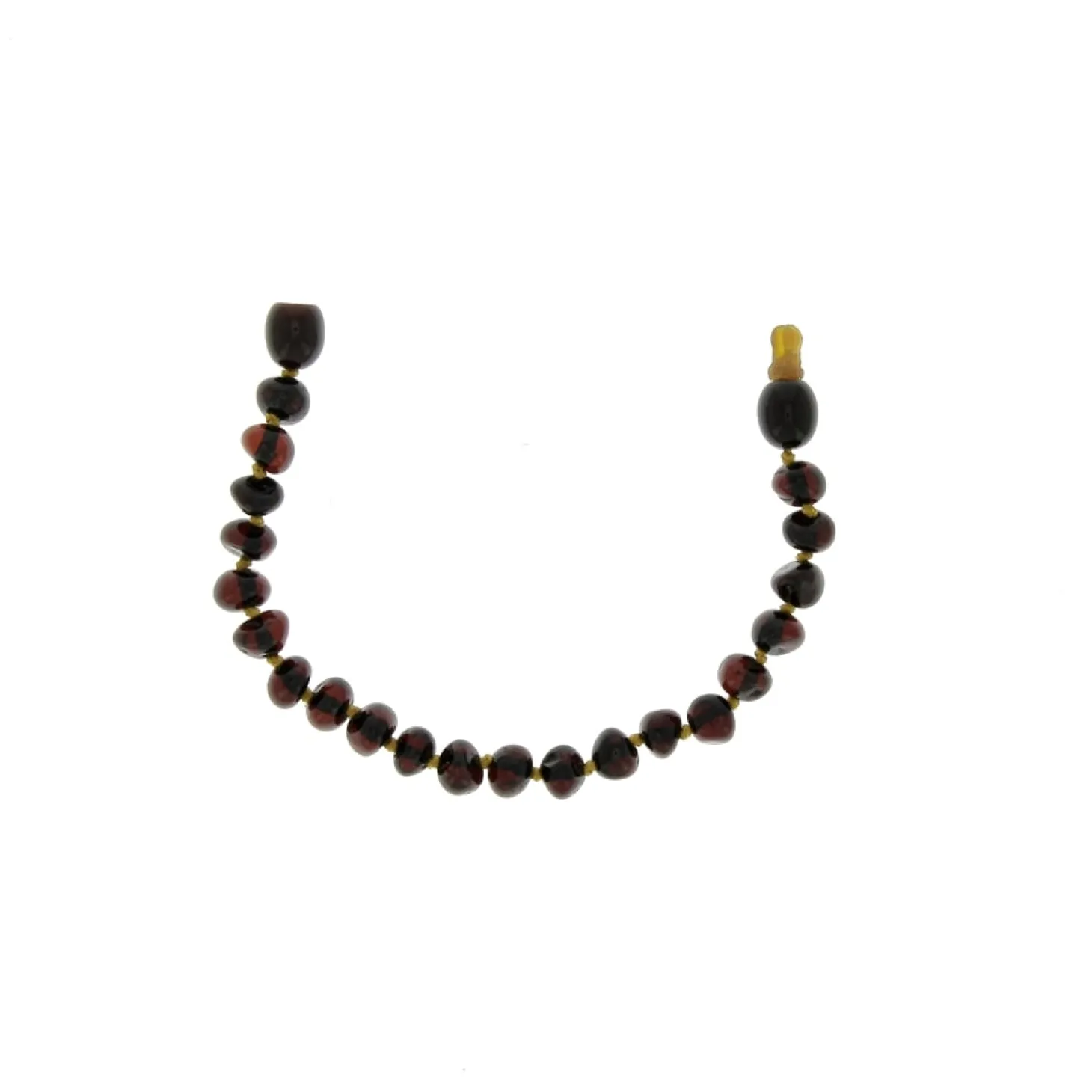 BalticWay Bracelet enfant en ambre Baltique - forme baroque Cherry 13 cm