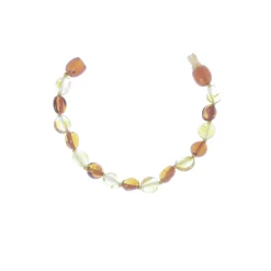 BalticWay                    Bracelet enfant en ambre de la Baltique - forme olives    Duo            13 cm