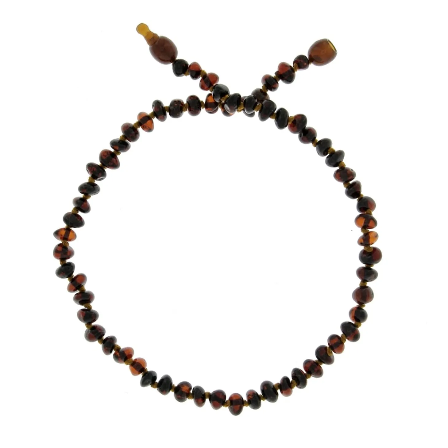 BalticWay Collier ambre Baltique - forme baroque Cherry