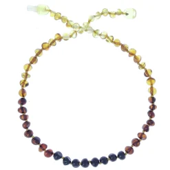 BalticWay                    Collier enfant en ambre de la Baltique - forme baroque    Rainbow            33 cm