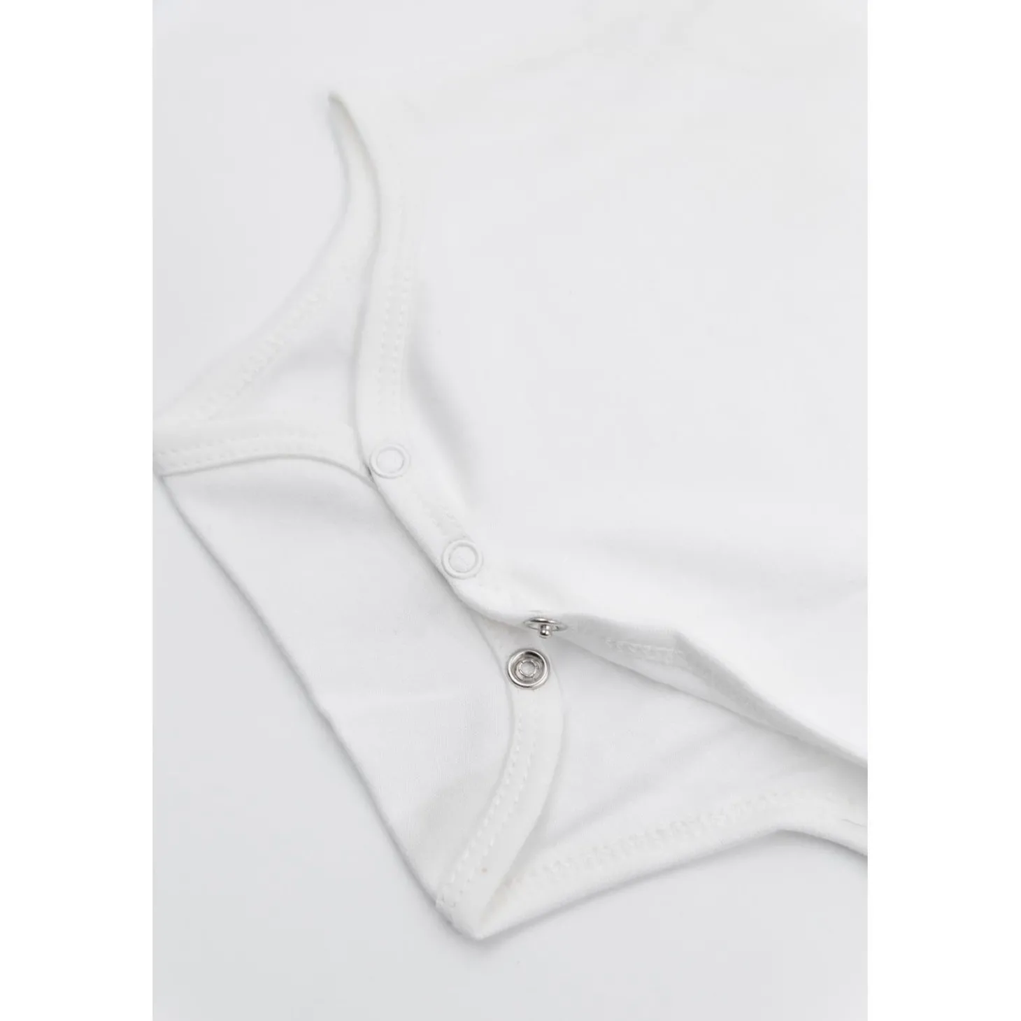 Bamboom Body bébé à manches courtes Blanc 6 mois