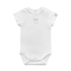 Bamboom Body bébé à manches courtes Blanc 6 mois