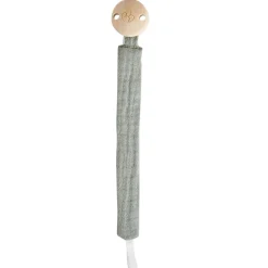 BB&Co Attache-sucette gaze de coton blush Vert De Gris