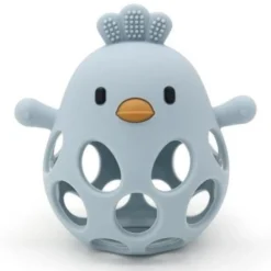 BB&Co                    Balle de dentition poussin en silicone    Bleu