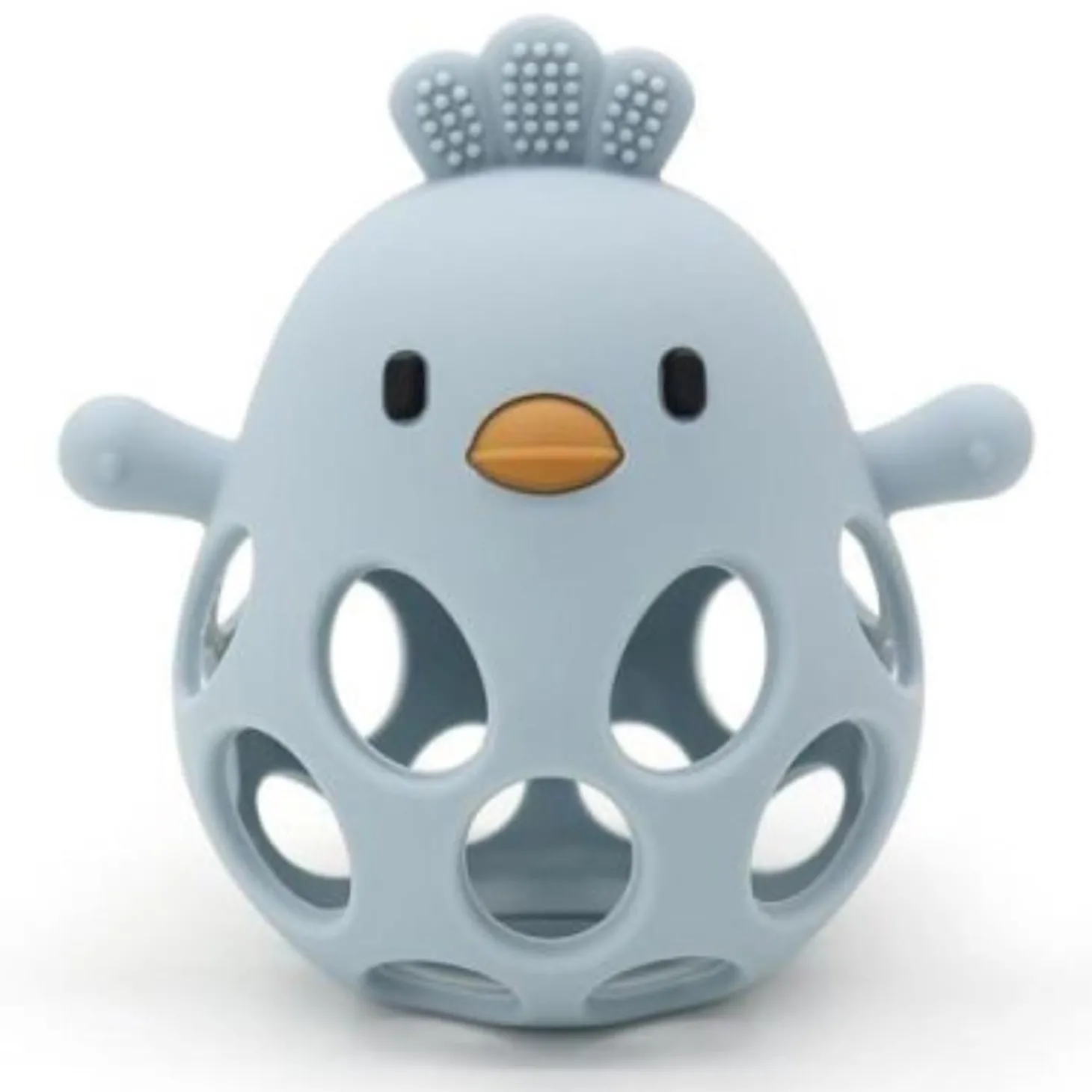 BB&Co Balle de dentition poussin en silicone Bleu