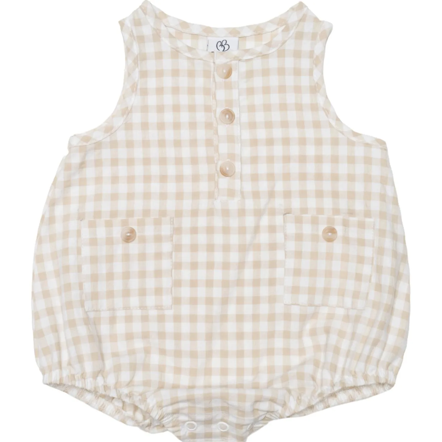 BB&Co Barboteuse vichy Biscotti 12 Mois