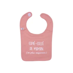 BB&Co                    Bavoir Copiécollé de Maman    Rose Thé