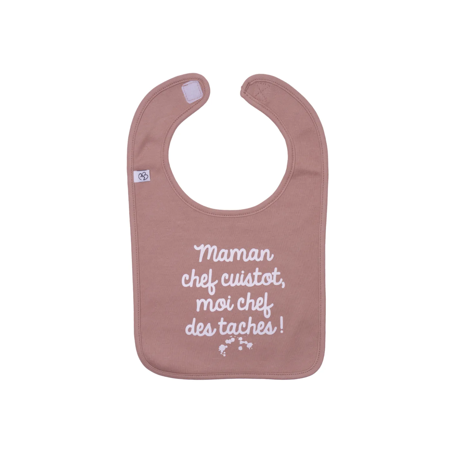 BB&Co Bavoir Maman chef cuistot Mocha