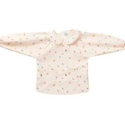 BB&Co                    Bavoir-tablier à manches col claudine terrazzo    Terrazzo