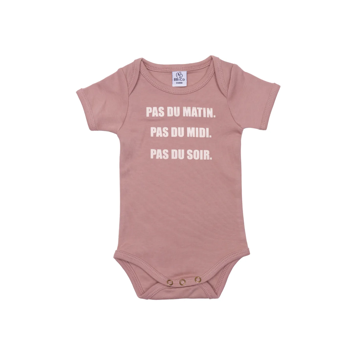 BB&Co Body manches courtes Pas du matin Mocha