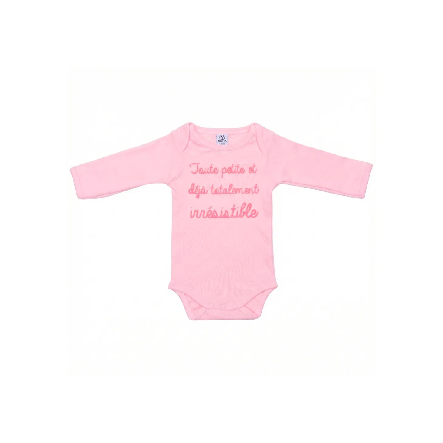 BB&Co Body manches longues Toute petite Rose Blush