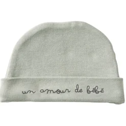 BB&Co                    Bonnet doublé coton "Un amour de bébé"    Mixte            Naissance
