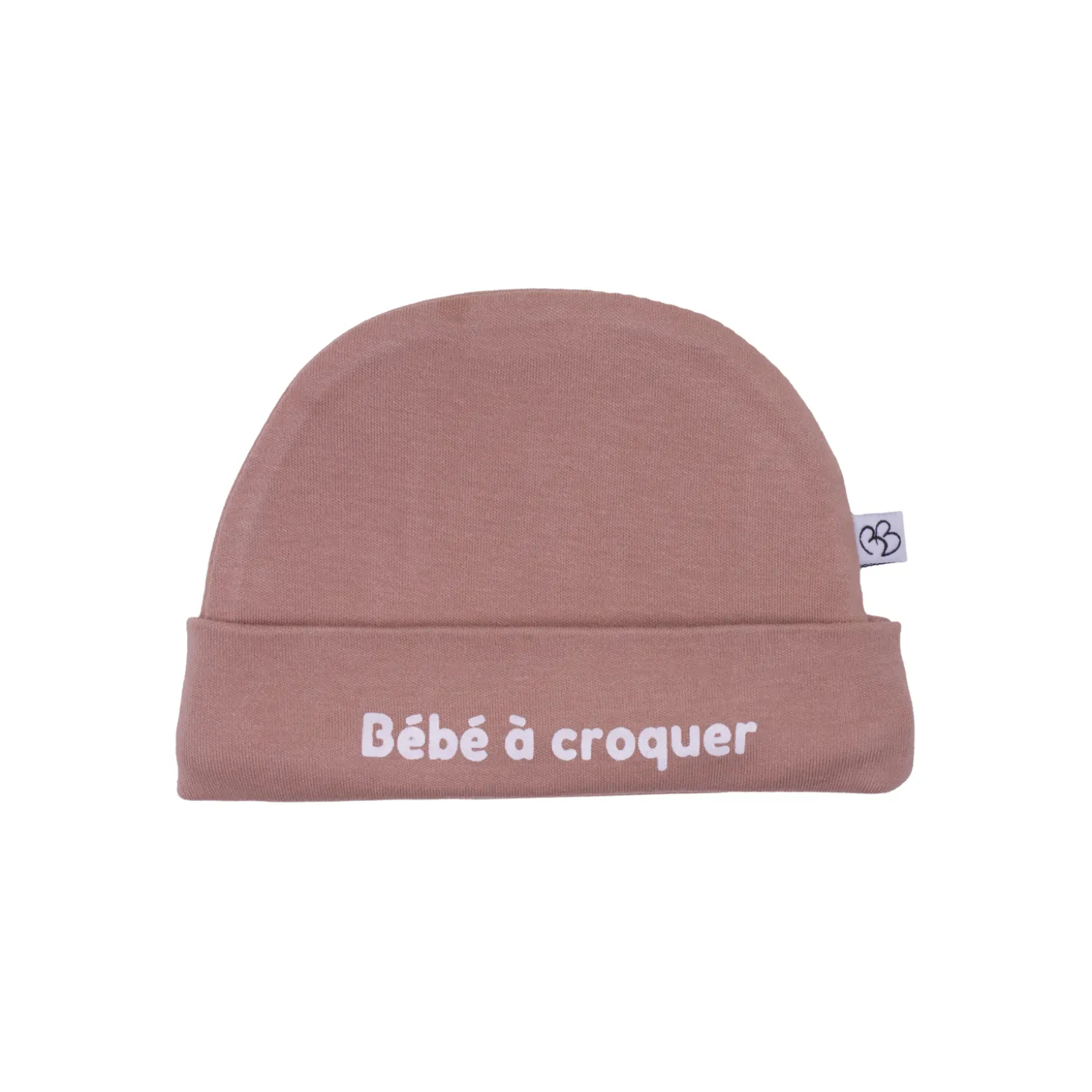 BB&Co Bonnet doublé pur coton Bébé à croquer Mocha Naissance