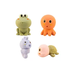 BB&Co Boîte 4 jouets de bain animaux de mer Multicolore
