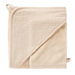 BB&Co Cape de bain bambou Mix & Match Biscuit 70x70 cm