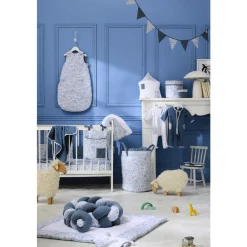 BB&Co                    Cape de bain + gant    Forêt Enchantée Blanc/ Bleu            70x70 cm