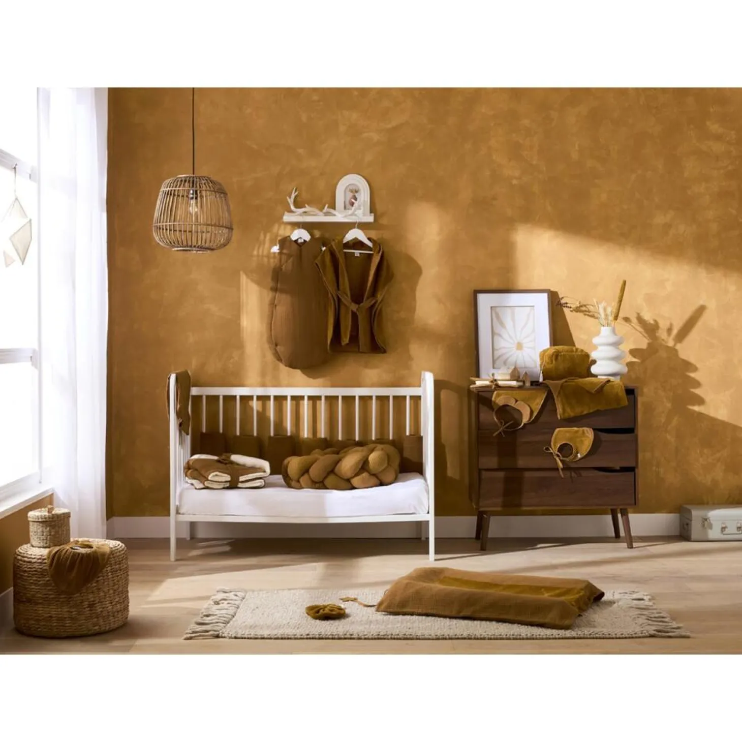 BB&Co Cape de bain + gant Mix & Match Havane 70x70 cm