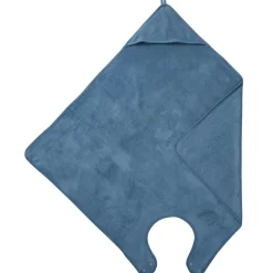 BB&Co                    Cape de bain tablier en éponge bambou    Pierre Bleue            100x100 cm