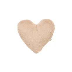 BB&Co Coussin coeur fausse fourrure Secret cottage Fleurs/ Beige