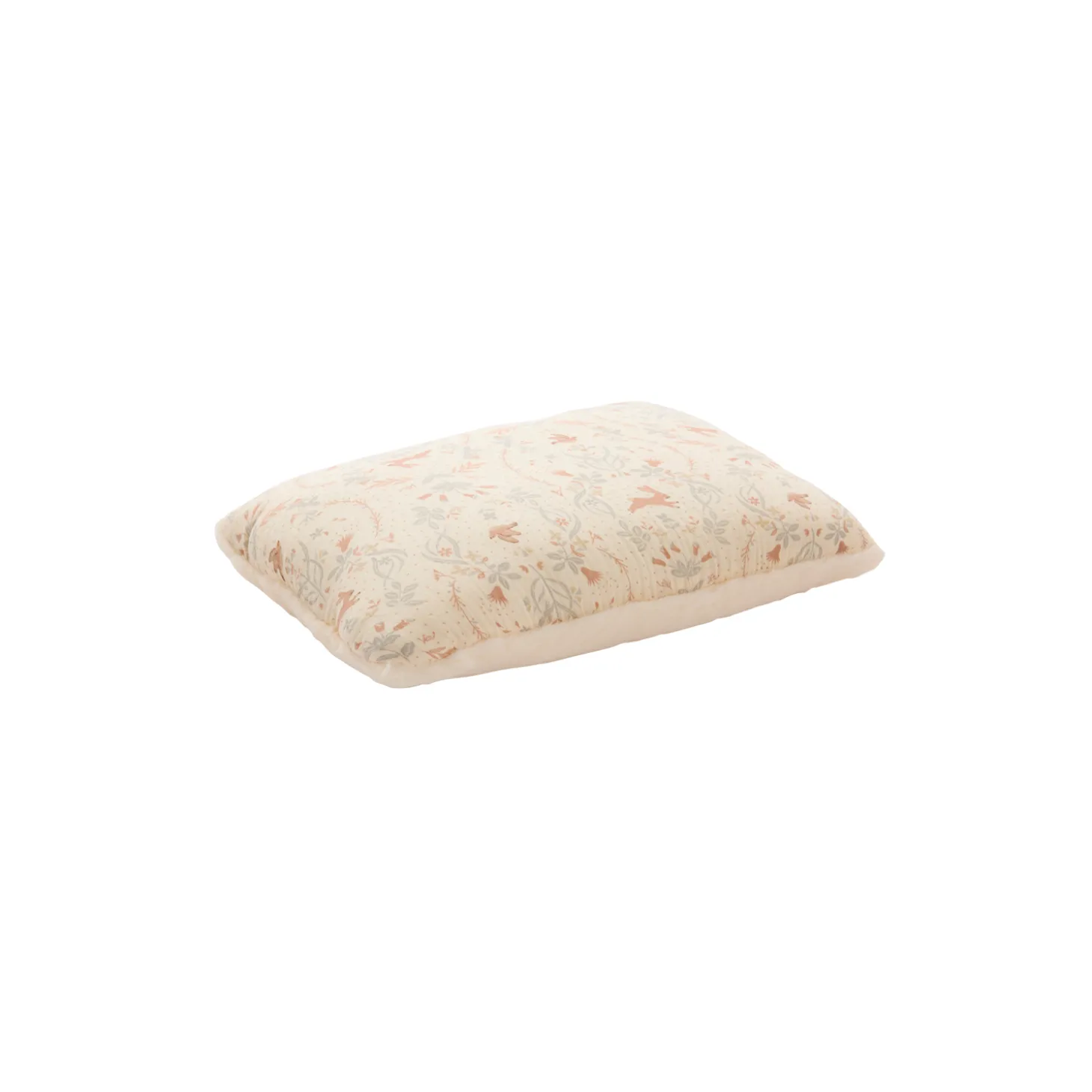 BB&Co Coussin déco fausse fourrure Jardin enchanté Ivoire 30x40 cm