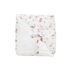 BB&Co                    Couverture Luxe microfibre Cosy Forest    Blanc/ Mocha            70x100 cm