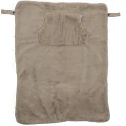 BB&Co Couverture nomade fausse fourrure angora Beige