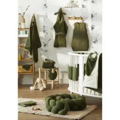 BB&Co                    Couverture peluche gaze et microfibre    Fougère            70x100 cm