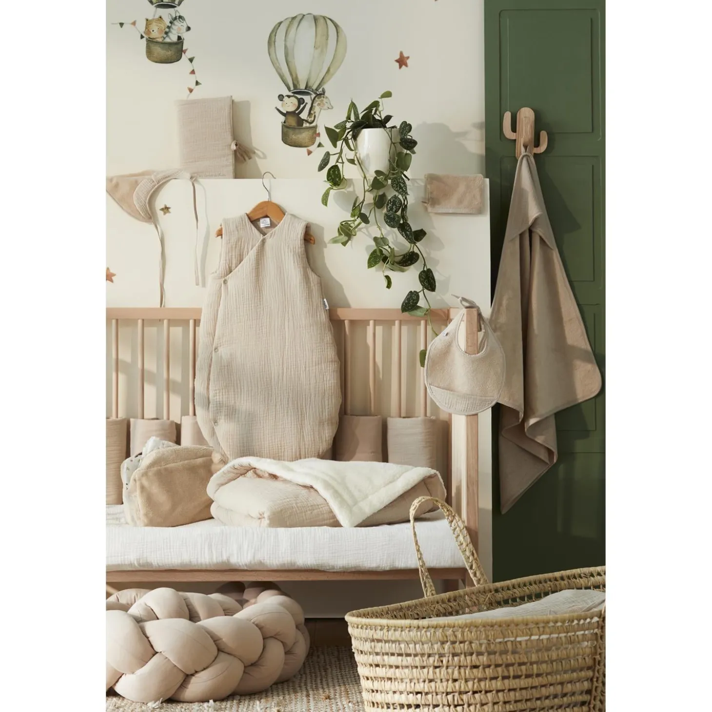 BB&Co Couverture peluche Mix&Match Biscuit 70x100 cm
