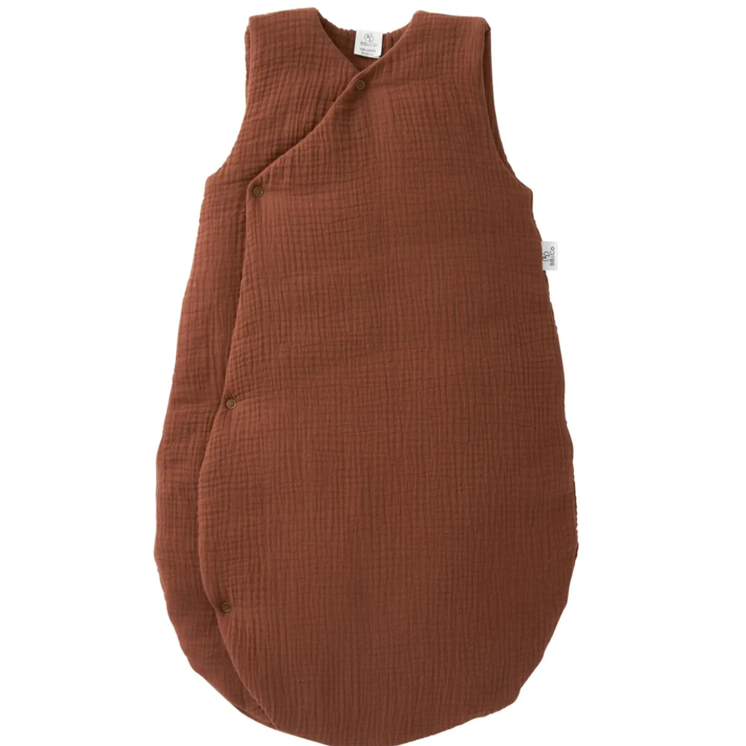BB&Co Gigoteuse ouatinée gaze forme kimono Mix&Match Toffee