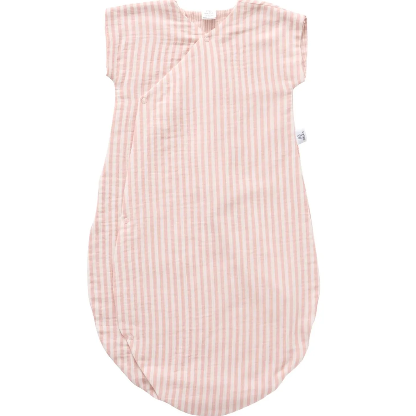 BB&Co Gigoteuse été gaze rayé Soft Stripes Vieux Rose 0-6 mois