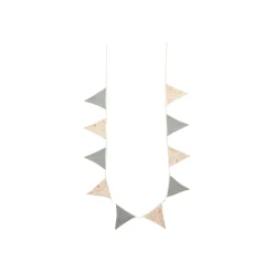 BB&Co                    Guirlande fanions coton Jardin enchanté    Vert De Gris            250 cm