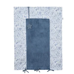 BB&Co Housse de matelas à langer Forêt Enchantée Blanc/ Bleu 60x80 cm