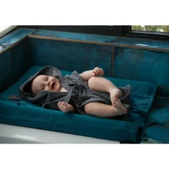BB&Co                    Housse de matelas à langer bambou & gaze Mix & Match    Vert Paon            60x80 cm